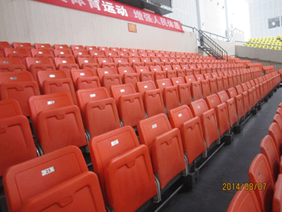 后置式高靠背翻版椅伸縮看臺(電動/手動) 后置式高靠背翻版椅伸縮看臺(電動/手動)