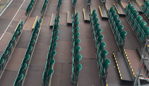 綠蛙斜梁式可拆卸拼裝看臺,臨時租賃看臺