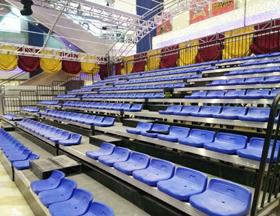 湘潭天虹百貨可移動式伸縮看臺