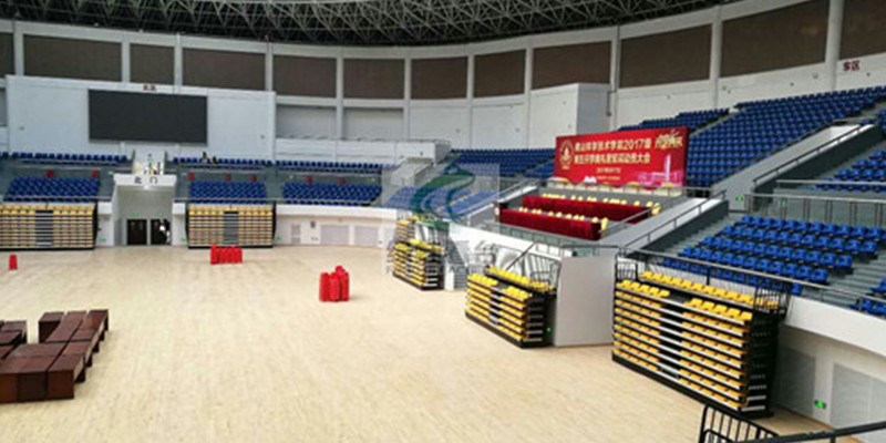 佛山科技學院再啟航方便，綠蛙伸縮看臺保駕護航！