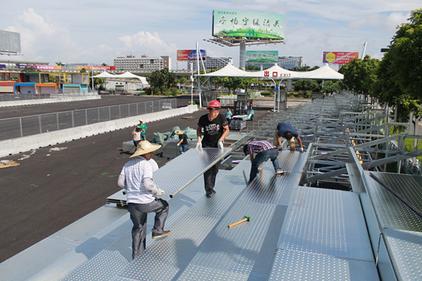 綠蛙可拆卸拼裝看臺