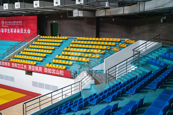 中空吹塑立裝中低靠背座椅看臺