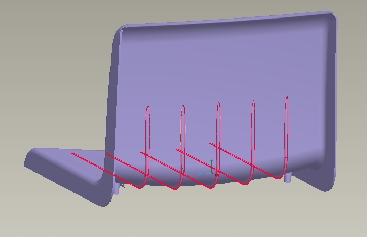 中靠背鋁合金座椅-側裝